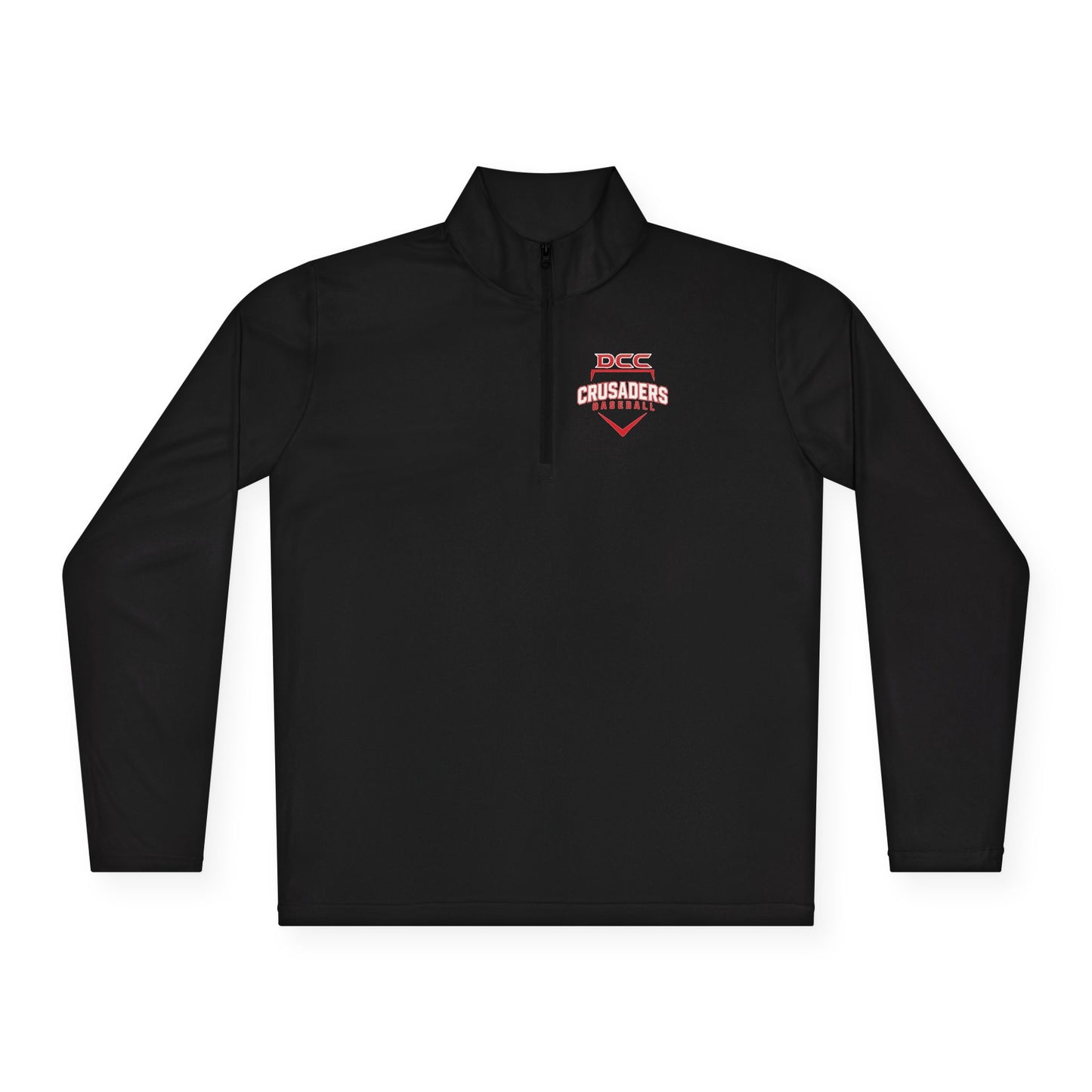 DCC - Red Logo - Unisex Quarter-Zip Pullover