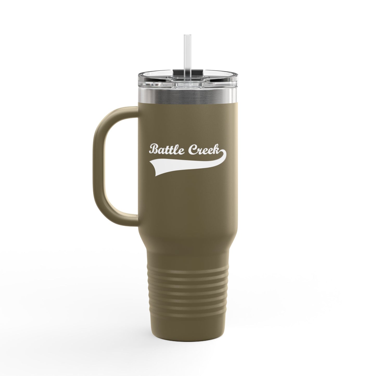 BC White Logo Insulated Travel Mug, 40oz
