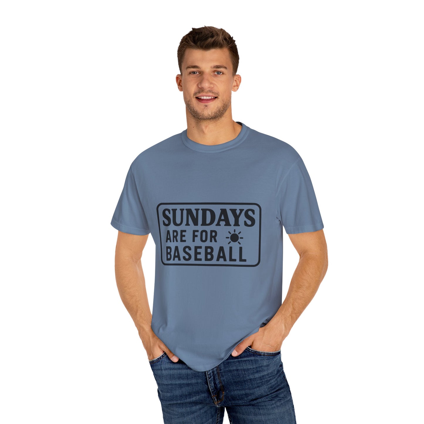 BC - Sundays Are For Baseball - Unisex Garment-Dyed T-shirt