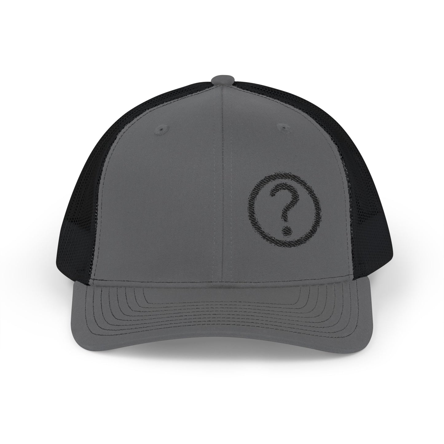 MAF - Question Mark Black Logo - Snapback Trucker Cap (Embroidery)