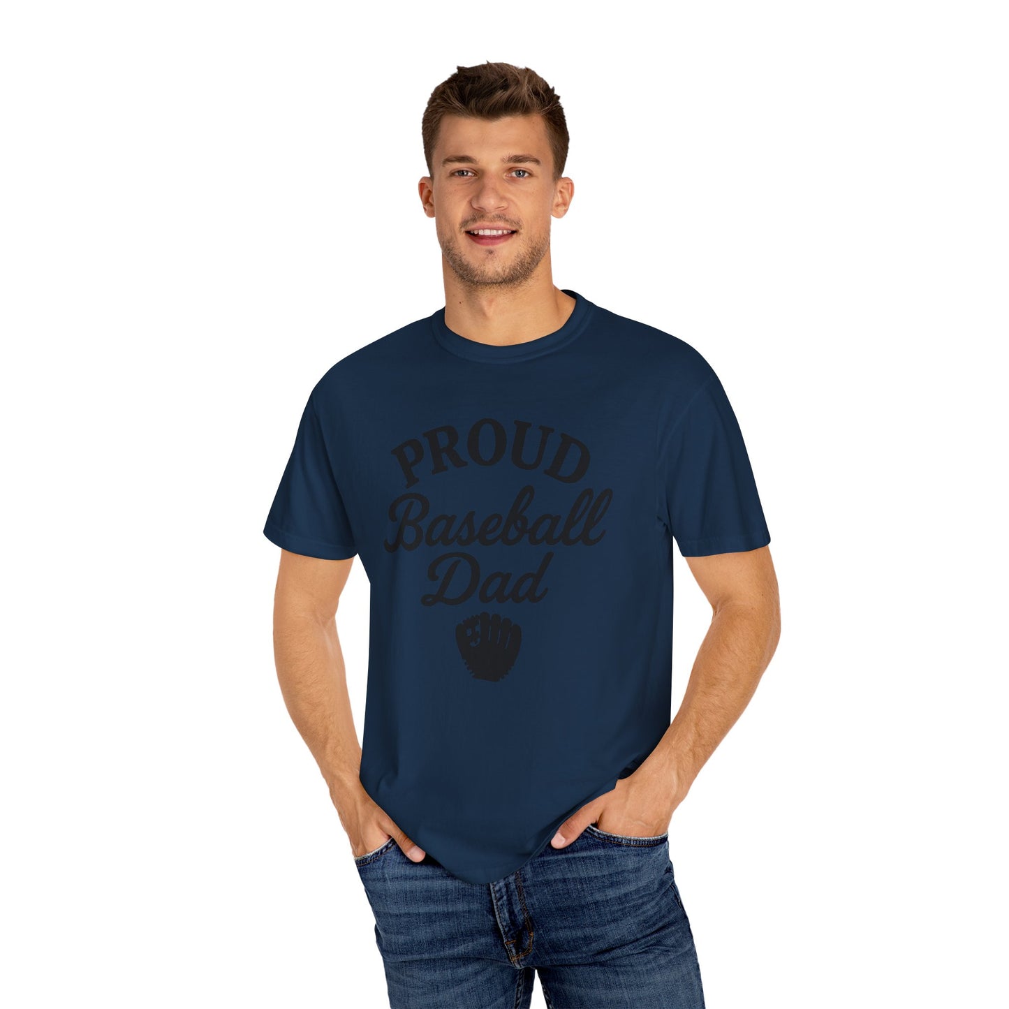 BC - Proud Baseball Dad - Unisex Garment-Dyed T-shirt
