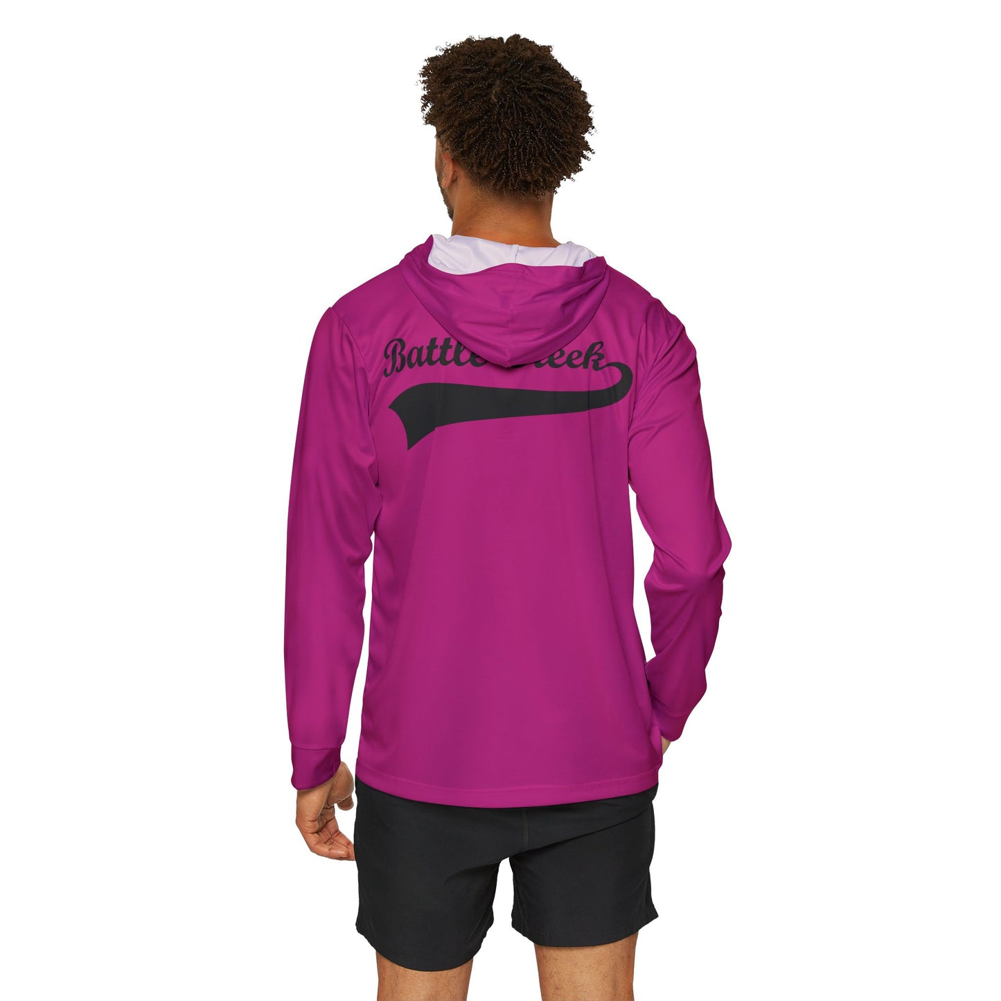 BC - Black Logo - Men's Sports Warmup Hoodie (AOP)