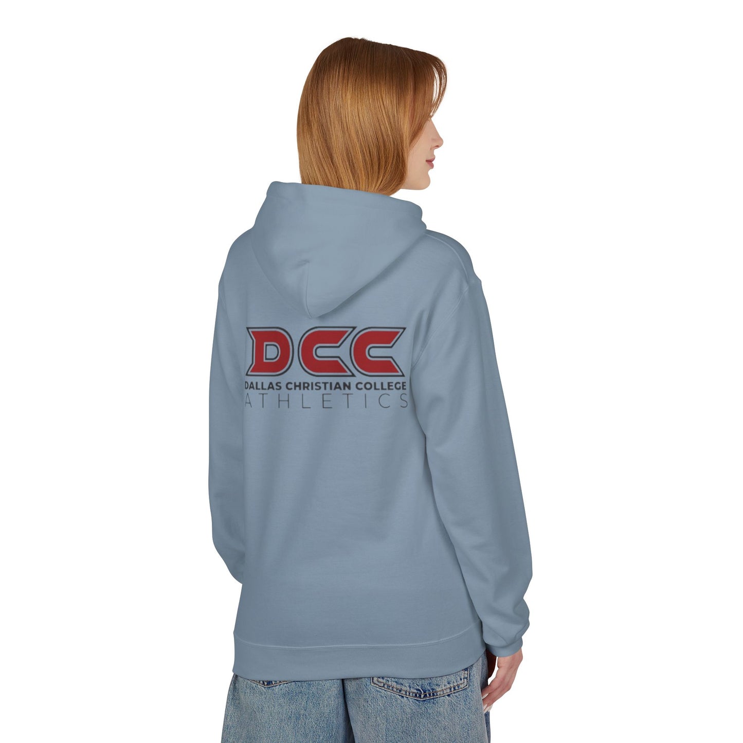 DCC - Red Logo - Unisex Midweight Softstyle Fleece Hoodie