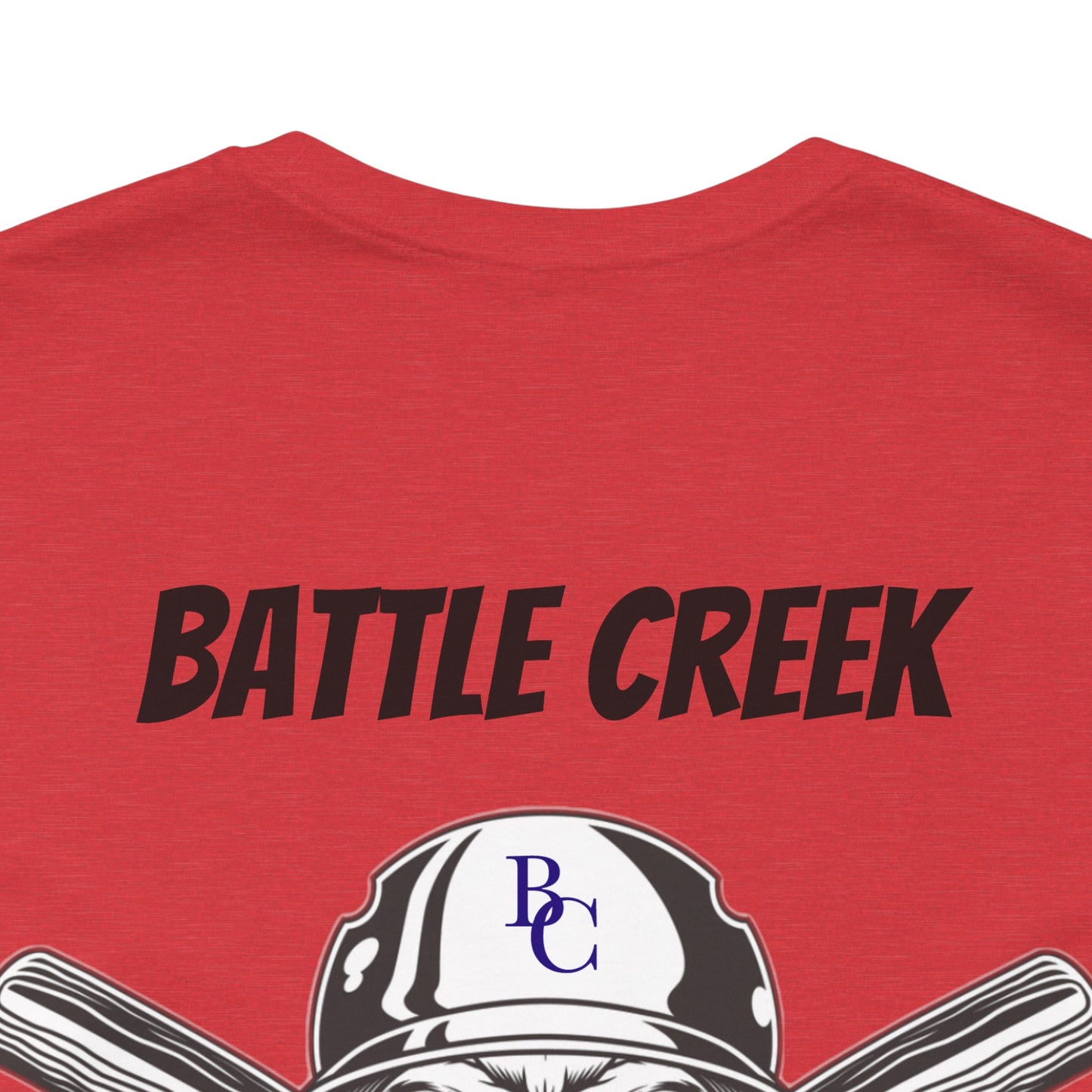 Battle Creek baseball Crossbones - Unisex Jersey Short Sleeve Tee