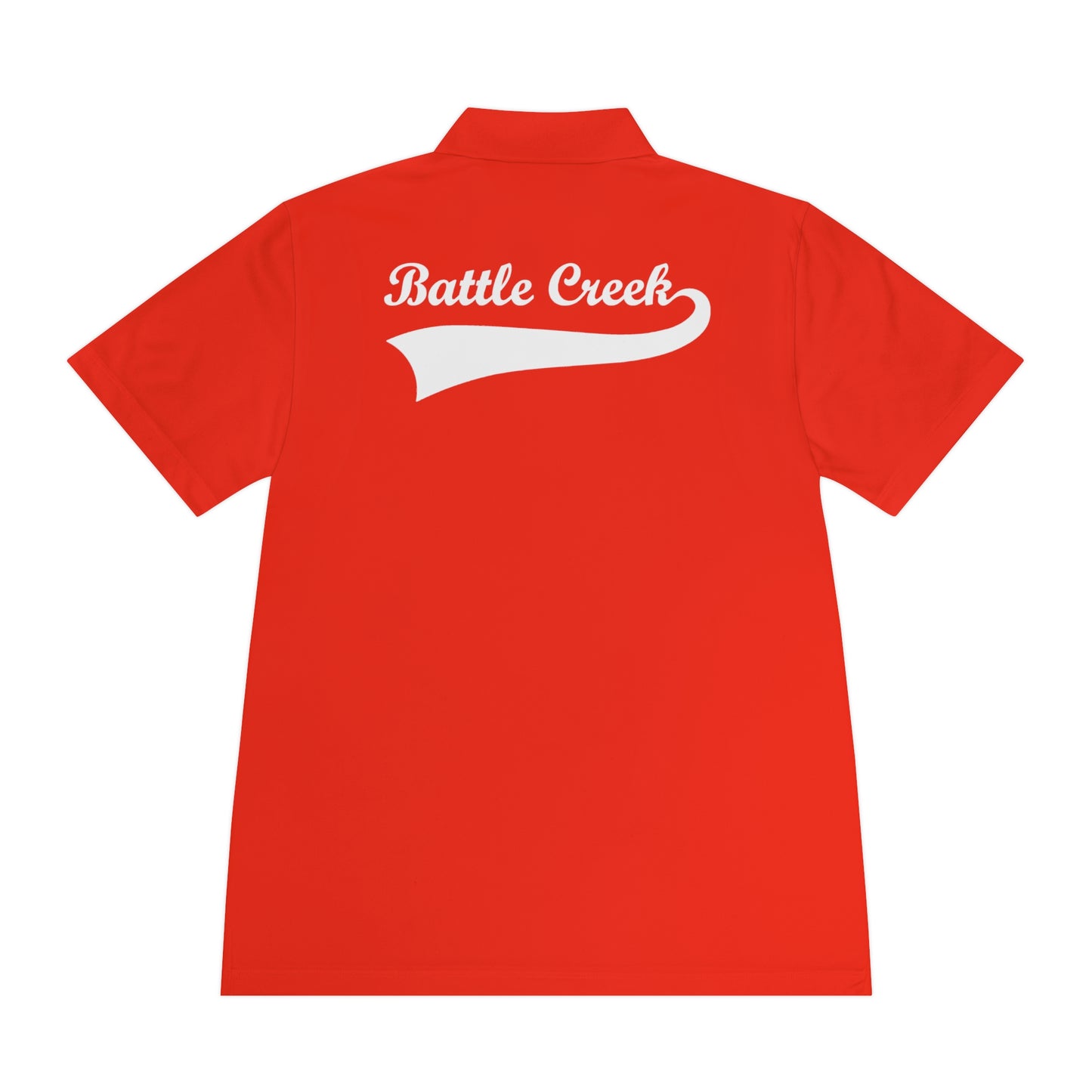 BC - White Logo - Men's Sport Polo Shirt