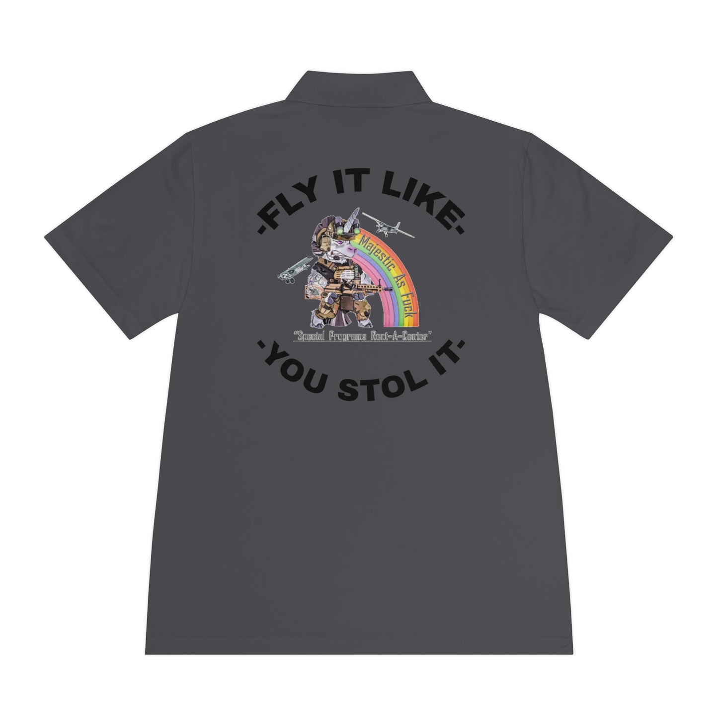 MAF - FLY IT LIKE YOU STOL IT - Men's Sport Polo Shirt